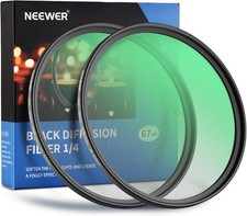 NEW NEEWER 1/4 & 1/8 Black Diffusion Lens Filter Kit (67mm) -Z03