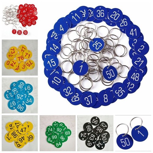 100pcs numbered 100 tags - numbered, 1-100