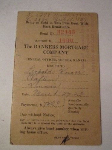 1923 banker mortgage - 1923,