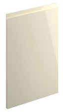 Cream Gloss 22mm MDF J Pull Handleless Kitchen Unit Cupboard Replacement Doors