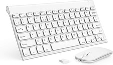 Seenda WGJP-031B Wireless Keyboard Mouse Set, Ultra Thin Compact Rechargeable