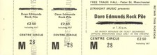 Manchester Free Trade Hall Late 1970s Ticket Collection