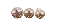 Set Of 3 Mini Star Flower Plunger Cutters For Fondant Icing Sugar Craft