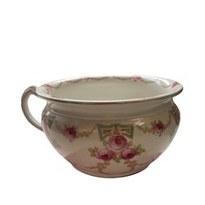 Antique Colonial Pottery Stoke Taunton Victorian Chamber Pot Planter Pot Holder