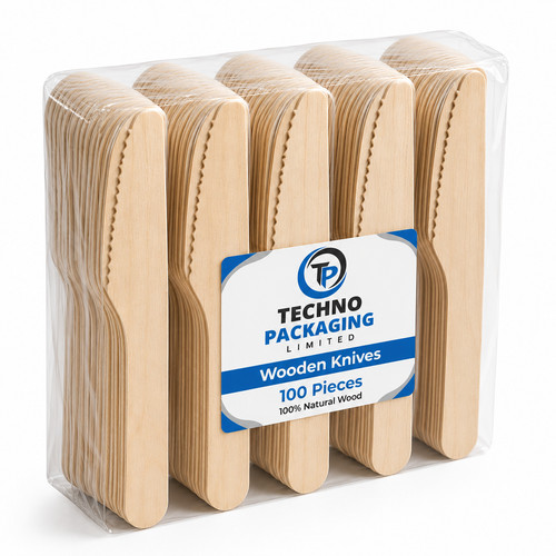 Wooden disposable knives - disposable, eco