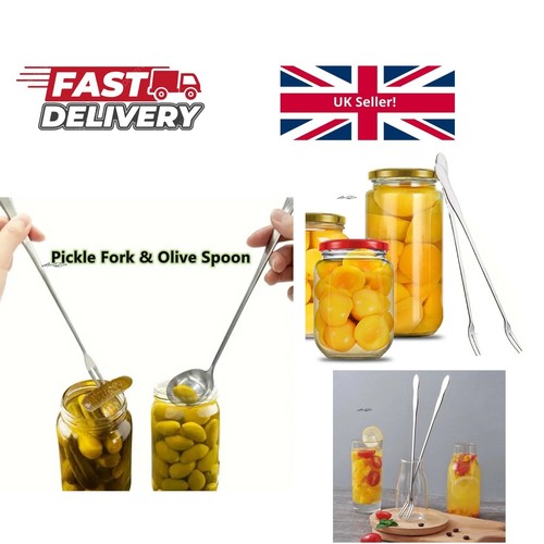 Stainless steel pickle grabber - stainless,