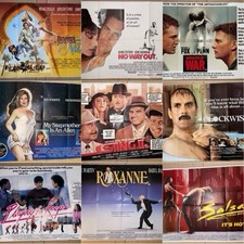 1980s Original Film Cinema Quad Posters Job Lot Bundle of 10 - Jewel Of The Nile