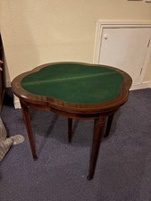 antique folding card table