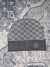 louis vuitton beanie lv grey