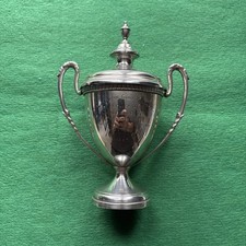 Vintage 1964 Solid Silver Presentation 2 Handled Trophy Cup&Cover Garrard & Co