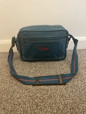 Antler Vintage Teal Bag Messenger Camera Case Hand Luggage Travel Vintage Retro 