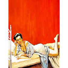 PAINTING LADY ON BED MYSTERY
