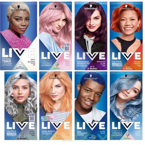 Schwarzkopf live hair colour - live,
