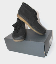 Clarks Originals Weaver Wallabies Boots Black Suede UK Size 8 G Men’s