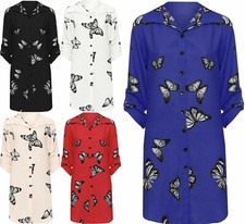 Womens Shirt Ladies Butterfly