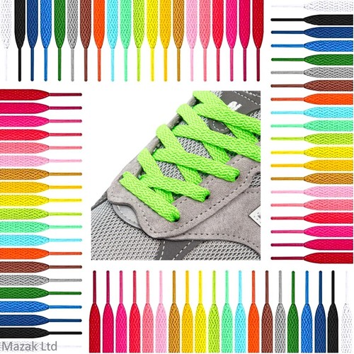 Flat shoe laces - shoe, boots