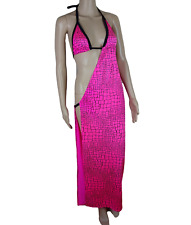 Long Pink Stripper Dress Size 10 12 Cut Out Lap Dance Outfit Pole Wear Sexy Gown