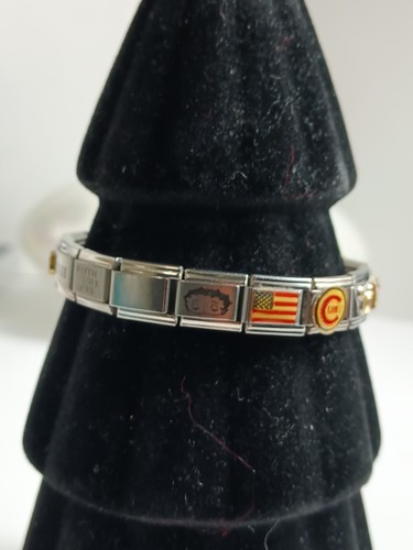 Vintage italian link charm - italian,
