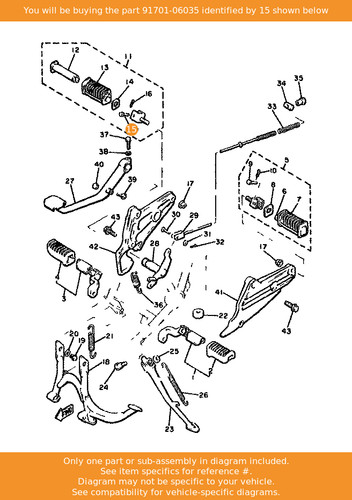 Yamaha pin clevis - yamaha,