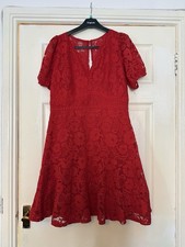Lipsy Red Lace Dress NWT