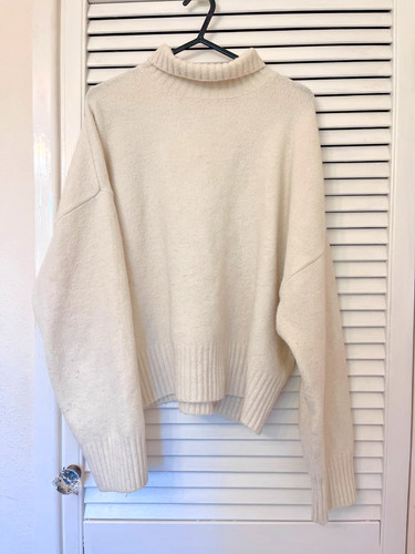 Zara cream knit jumper - cream,