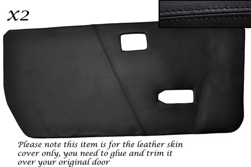 Black stitching front door - front,