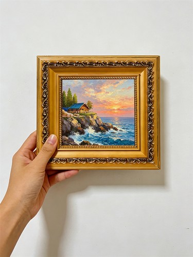 Cliffside log cabin ocean - cliffside,