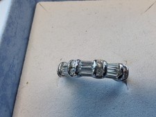 Sterling Silver Diamonique Ring Size K