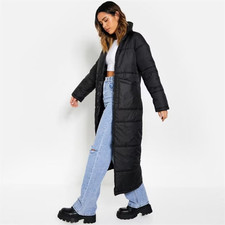 I Saw It First Maxi Lightweight Padded Coat Jacket Size 8 (XS)