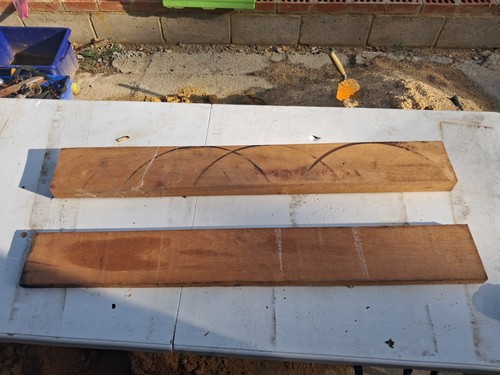 Hardwood timber pieces cherry