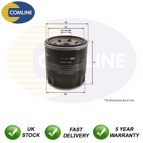 Oil filter comline - filter, fits