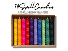 10 Beeswax Spell Candles Set