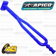 Apico Blue Rubber Side Stand Kickstand Headlight Battery Strap For KTM Enduro