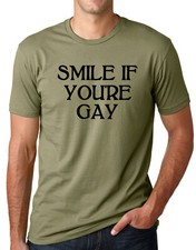 Smile If You're Gay funny gift