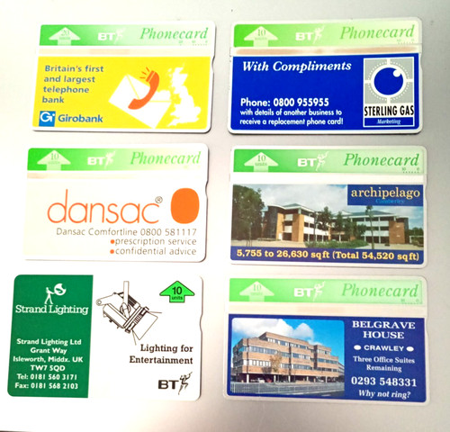 Telephone cards - 6,