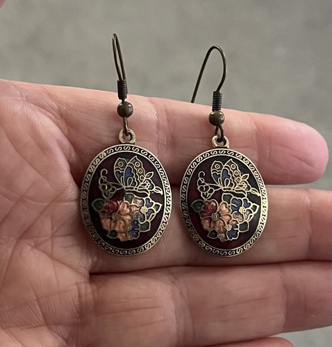 Vintage sea gems drop earrings - sea,