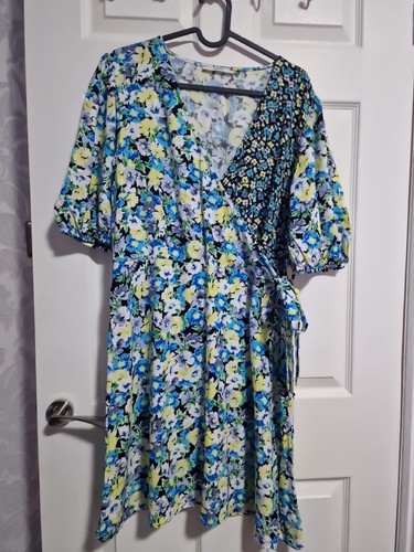 George blue white flower print - george,