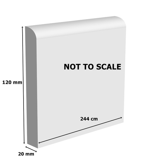 Bullnose mdf skirting board - mdf,