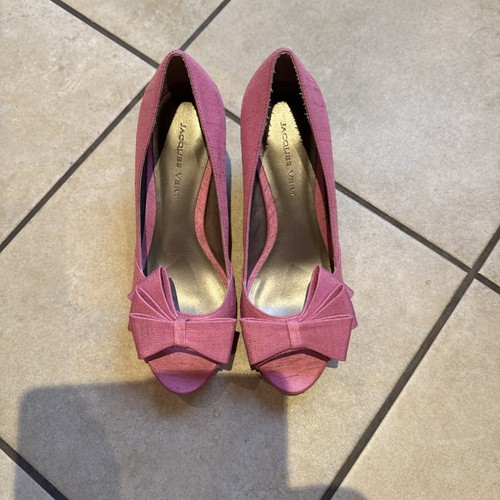 Jacques vert pink bow peep - jacques, toe
