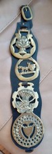 Four Vintage Horse Brass On