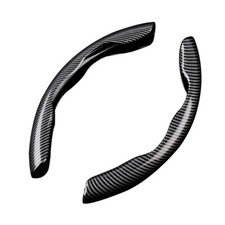 Car Steering Wheel Booster Cover Non Slip Interior Accessories Carbon Fiber Look