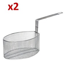 2x Oval Shape Frying Basket
