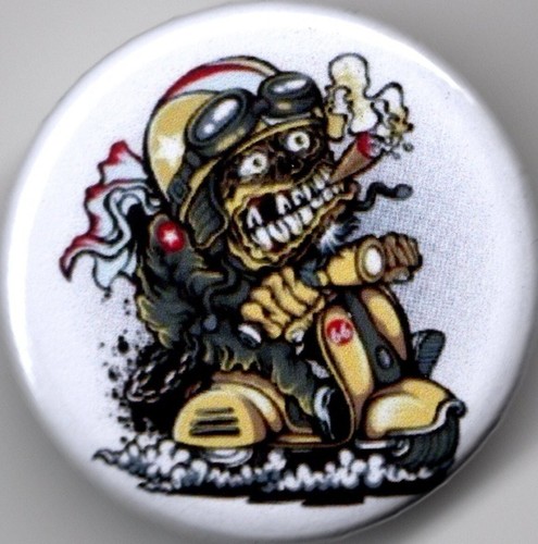 Crazy frog scooter pin - crazy, on