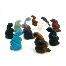 Gemstone Coiled Snake Hand