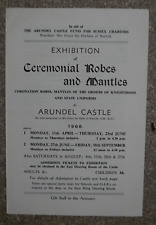 Vintage Exhibition Catalogue: Ceremonial Robes and Mantles Arundel Castle 1966