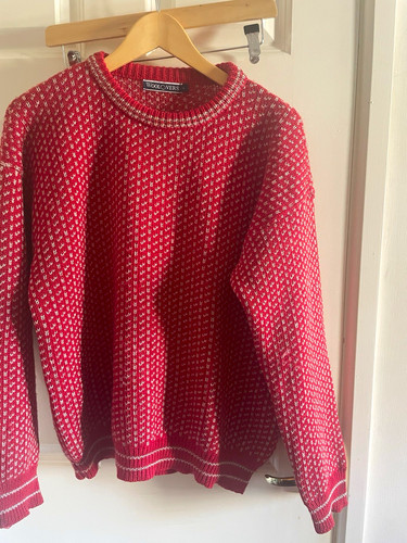 Woolovers men red - &, white