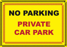 No Parking Stickers Notice