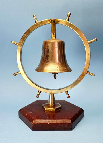 Nautical brass bell - brass, on