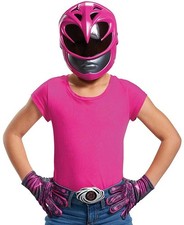 Pink Ranger Mask Gloves Power