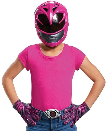 Pink ranger mask gloves - pink,